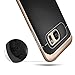 Galaxy S7 Edge Case, Caseology [Wavelength Series] Slim Dual Layer Protective Textured Grip Corner Cushion Design [Black / Gold ] for Samsung Galaxy S7 Edge (2016)