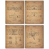 Wright Brothers Patent Prints (8x10 - Set of Four Prints)