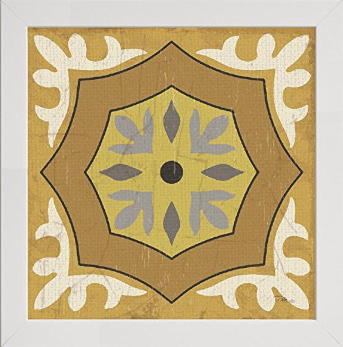 Frame Company Watson Range Golden Glow Square XII by Pela Studio, Photo Frame - 5 x 5 Inches, White