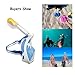 Wonice Esaytobreathe Full Face Snorkel Mask Set For Adult and Kids (Blue, S/M)