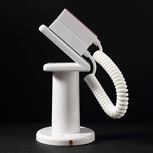 Anti-theft Security Mobile Phone Display Stand Holder 70cm Spring Wire White