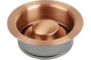 Akicon Kitchen Sink Copper Finish Garbage Disposal Flange Stopper, One Size Disposal Rim, Fit 3-1/2 Inch Standard Sink Drain Hole