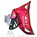 NewDoar Rock Climbing Chest Ascender Abdominal for Vertical Climbing - CE Certified Rope Clamp for 813MM Rope (Red)