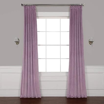 Amazon Com Hnu 1 Pc Modern Purple Velvet Curtains Gorgeous