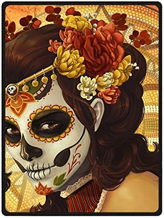 Custom Music Band Grateful Dead Fleece Throw Blanket Queen Size 58" x 80"