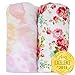 Changing Pad Covers Sheets - Premium Jersey Knit Cotton Change Pad Covers - Super Soft - Safe for Babies - Diaper Changing Pad Cover for Baby Change Table Pads - 2 Pack Girl Cradle Sheet Set - Fleur