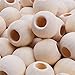 Jdesun 200 Pieces Wooden Beads, Natural Round Wood Loose Beads Wood Spacer 12mm Diameter x 5mm Hole