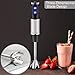 DIYOO Hand Blender Set, 4 in 1 Stainless Steel Hand Immersion Blender 500W with Variable 6 Speed Control Includes Chopper, Whisk and BPA-Free Beaker for Baby Food, Soap, Kitchen