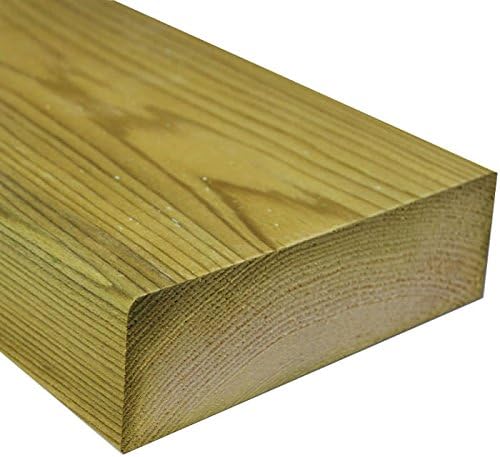 Ashby Harrington 5 x 2 Timber (47 x 125mm) C16 Sawn Treated Timber Carcassing, Joists, Wood, 3.6MTR Pack of 6