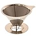 ONE DAY SALE!! Pour Over Coffee Dripper – Stainless Steel Durable, Heat Resistant, Reusable Filter Cone & Dishwasher Safe Coffee Brewer –The Best Pour Over Coffee Maker