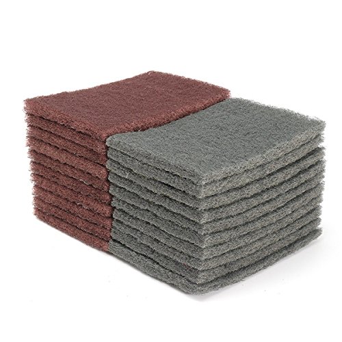 Toolcool 20pcs Red And Grey Abrasive Finishing Pads Set Sanding Poloshing Pads