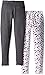 Limited Too Girls' 2 Pack French Terry Legging, KW01-Multi, 10/12