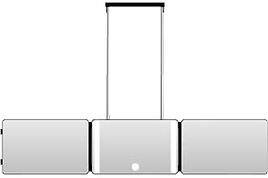 360° View 3 Way LED Mirror - Trifold Barber Mirror for Self Grooming (Haircut/Shaving/Braiding), Portable with Hook for Home 