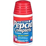 Pepcid Complete Acid Reducer + Antacid Chewable Tablets, Berry, 50 Count