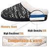 Womens-Comfort-Memory-Foam-Slippers-Plush-Lined-House-Shoes-Indoor-Outdoor-Anti-Skid-Rubber-Sole