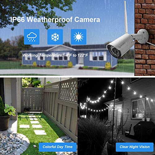 DEFEWAY Wireless Security Cameras System with 1TB Hard Drive, 1080P 8 Channel NVR 8Pcs 1080P 2.0MP Night Vision WiFi IP… - Image 4