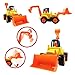 Scientoy Toy Cars, 7 pcs Construction Vehicles, Friction Power Cars Set for Kids, Excavator, Bulldozer,Tractor, Dump Tuck,Cement Mixer Toy Truck, Roller, Best Car Toys for 1 2 3 Year Old