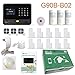 Golden Security Touch screen keypad LCD display WIFI & GSM 2-in-1 with Auto Dial,Motion Detectors and more diy Home Alarm System G90B-B02