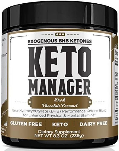 Keto Manager - Exogenous Ketone Performance Blend - Beta-Hydroxybutyrate (BHB) Salts - Assists with Pre-Workout Energy, Mental Clarity & Burning Fat