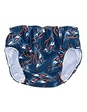 SunBusters Boy's Reusable Swim Diapers, Smoky Orca, 3T
