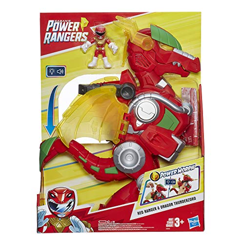 Playskool Heroes Power Rangers Red Ranger & Dragon Thunderzord, 3