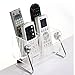 HQdeal Clear Desktop Remote Control Holder/Organizer Media Storage - Holds up to 6 Remotes