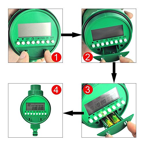 Boruit DIY 25m Auto Drip Irrigation Kit with Timer,Plant Garden Watering Kit Gardening Drip Watering Irrigation System for Flower Bed Patio Garden Greenhouse Plants