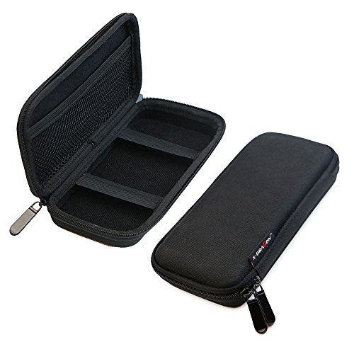 X-DRAGON External Battery Case Pouch bag (Inner Size: 18 x 8 x 2.5cm) Weatherproof Universal Travel Hard Case for Anker Ravpower External Batttery Charger, Smartphone, iphone, Samsung, and other