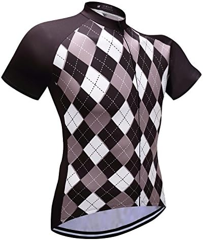 DKGEMN Breathable Men's Short Sleeve Man Cycling Jerseys Chest 42" 43" US L XL Large X-Large Size Outdoor Biking Sports Top Wear Quick Dry Shirt