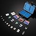 Micro SD Card Holder, PULUZ Camera Memory Card Cases Holder for 4CF 8SD 9TF 2 Micro SIM & 2 Nano SIM Cards with 1 Card PIN（26 Slots）
