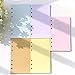 Chris-Wang 5 Sets Assorted Colors Ruled/Plain/to Do List/Blank Refills Inserts Filler Paper Pages for 6-Holes Binder/Journal/Dairy/Day Planner/Personal Organizer, A6 Size, 40 Sheets/Set