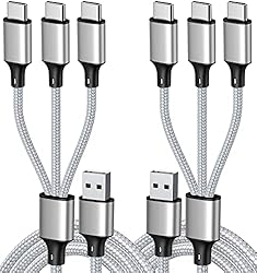 Puxnoin Multi Charging Cable, USB C Splitter