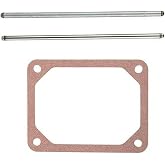 Push Rod Set with 690971 Valve Cover Gasket Replacement for B &amp; S 690981 690982 Steel &amp; Aluminum