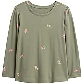 GAP Baby Girls' Long Sleeve Printed Knit Top