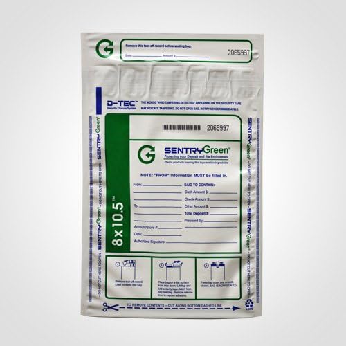 Superior Bag8"x10.5" Small Deposit Bags White Plastic (Package of 100)