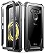 Poetic Guardian Series Case Designed for LG V50 /LG V50 ThinQ 5G (2019), Full-Body Hybrid Shockproof Bumper Clear Cover Case, Built-in-Screen Protector, Black/Clear