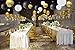 9PCS Paper Lanterns with Assorted Colors and Sizes Paper Lanterns Decorative,Chinese/Japanese Paper Hanging Decorations Ball Lanterns Lamps for Home Decor, Parties, and Weddings (Black, White, Gold)
