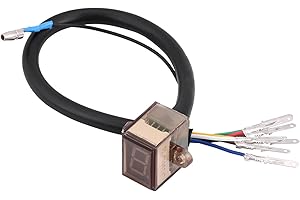 ARAMOX 6 Speed Digital Gear Indicator Universal Motorcycle Gear Display Compatible with Most Bikes Lever Sensor for Accurate Real-Time