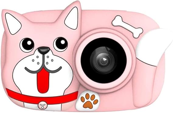 QCHEA Multifunctional Childrens Camera 26MP Dual Lens 2 4 Inch IPS Display Digital Video Camera filterCreative Photo FrameFlashWith 32G Memory Card Color B