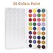 Watercolor Paint Set, 36 Colors Professional Watercolor Art Set with 10 Pcs Watercolor Artist Set Brush for Watercolor Acrylic Painting by CooZero