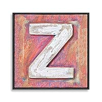Framed Canvas Wall Art Alphabet Canvas Prints Home Artwork Decoration for Living Room,Bedroom - 16x16 inches