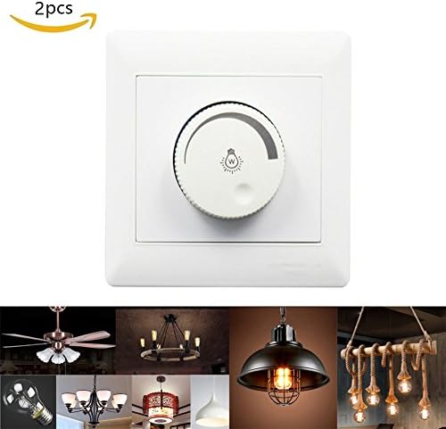 2pcs Bulb Light Dimmer 110V-220V Switch with Dimmer Lighting Control for Retro Chandeliers Table Lamps Floor Lamps Dimmable Light Bulbs Lamp Led Dimmer 220v JiFengCheng (tgq007-us)