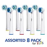 Generic Oral B Braun Replacement Brush Heads – 8 Pack Assorted Toothbrush Heads – Easy Cleaning For Kids And Adults - Electric Toothbrush Replacement