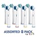 Generic Oral B Braun Replacement Brush Heads – 8 Pack Assorted Toothbrush Heads – Easy Cleaning For Kids And Adults - Electric Toothbrush Replacement