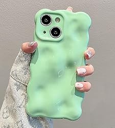 UEEBAI Case for iPhone 15 6.1 inch, Cute Solid