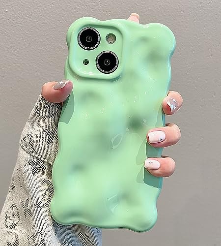 UEEBAI Case for iPhone 15 6.1 inch, Cute Solid