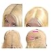 Blonde Human Hair Wigs 13x4 Lace Fron Wig Middle Part Short Cut Blonde Bob 180% Density Remy Hair 12