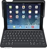 Logitech Type+ Protective Case with Integrated Keyboard for iPad Air, Carbon Black -(Certified Refurbished)