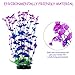 POPETPOP 2 Pack Artificial Aquarium Plants Underwater Eco-Friendly Décor Plastic Aquarium Underwater Plants Fish Tank Decorations (Pink and Purple)thumb 1