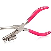SPEEDWOX 3-Step Wire Looping Pliers - Jewelry Bail Pliers for Bending 13mm, 16mm, 20mm Bails, Loops, Hooks, Jump Rings